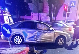 Accident între două autoturisme pe Calea București