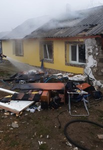 Explozie urmată de incendiu Buzoești