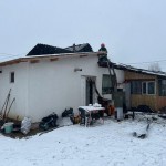 Incendiu la acoperișul unei case din comuna Mărăcineni (2)