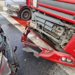 coliziune între un autoturism și un TIR, în localitatea Mărăcineni (1)
