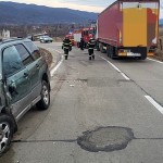 Impact între trei vehicule în localitatea Schitu Golești (1)