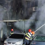 Incendiu la service auto din zona CNCD (3)