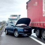 Accident la Bascov. Un camion și o mașină au fost implicate (2)
