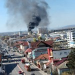 Incendiu violent la o hală din nordul Piteștiului (2)