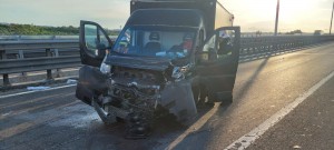 Accident pe A1, în zona km 109