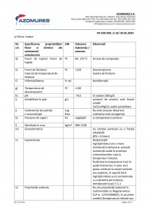 FIȘĂ CU DATE DE SECURITATE NITROCALCAR (8)