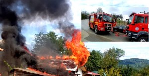 Incendiu acoperiș casa