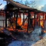 Incendiu anexă gospodărească Popești (3)