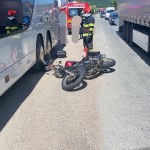 Accident motocicletă și autoturism Drăganu (2)