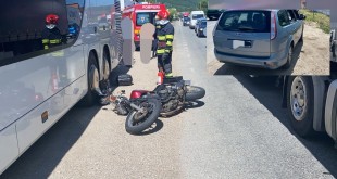 Accident motocicletă și autoturism Drăganu