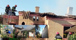 Incendiu casă și anexă gospodărească Rătești
