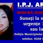 Minoră dispărută de la domiciliu (1)