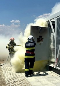 Incendiu transformator electric Rătești (2)