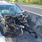 Accident pe A1, la ieșirea de la Podul Viilor din Pitești (1)