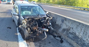 Accident pe A1, la ieșirea de la Podul Viilor din Pitești (1)