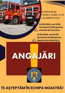 I.S.U. Argeș angajează!