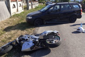 Motociclist rănit în accident la Berevoești !