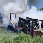 Tractor făcut scrum la Merișani (2)