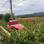 Autoturism intrat într-un șanț în comuna Băiculești (2)