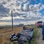 autoturism răsturnat rociu - arges (1)