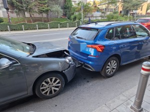 Accident rutier pe bulevardul I.C. Brătianu