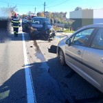 Accident rutier între trei autoturisme în comuna Bascov