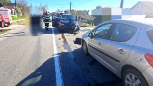 Accident rutier între trei autoturisme în comuna Bascov