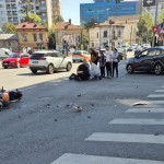 Motociclistă rănită într-un accident pe strada Târgul din Vale (2)