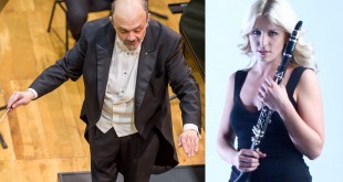 Dirijorul Gian Luigi Zampieri și clarinetista Sarah Williamson