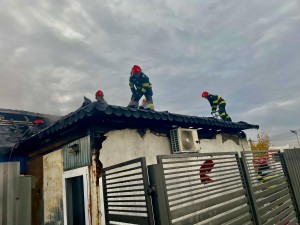 Incendiut la un depozit materiale în comuna Bradu (4)