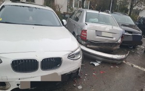 Accident cu cinci mașini la Bascov