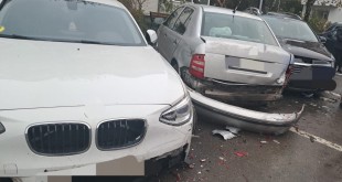 Accident cu cinci mașini la Bascov