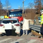 Impact între o motocicletă și o mașină Curtea de Arges (2)