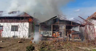 Incendiu izbucnit într-o gospodărie din comuna Ciofrangeni (1)