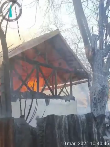 Incendiu casă Călinești (2)