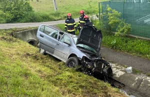 Autoturism răsturnat Clucereasa