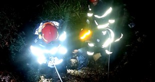 Barbat cazut intr-un canal