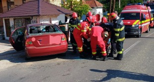 auto intrat intr-un gard stoenesti