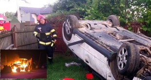 darmanesti accident si incendiu utilaj oarja