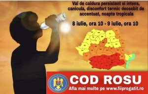 Avertizare meteorologică - COD ROȘU