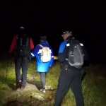 acțiunea de coborâre a turiștilor - Nucșoara (2)