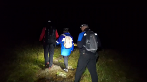 acțiunea de coborâre a turiștilor - Nucșoara (2)