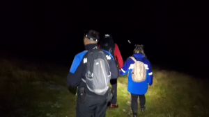 acțiunea de coborâre a turiștilor - Nucșoara (3)