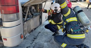 Incendiu autobuz Autogara Sud Pitești (2)