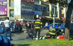 accident cu pieton strda exercitiu -pitesti