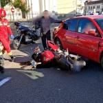 Accident autoturism și o motocicletă - Câmpulung