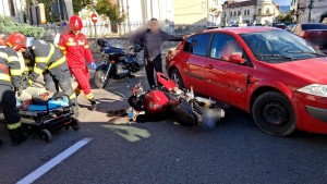 Accident autoturism și o motocicletă - Câmpulung