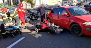 Accident autoturism și o motocicletă - Câmpulung