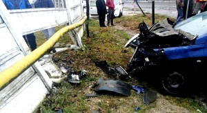 Branșament de gaz rupt