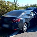 auto ieșit în decor pe A1